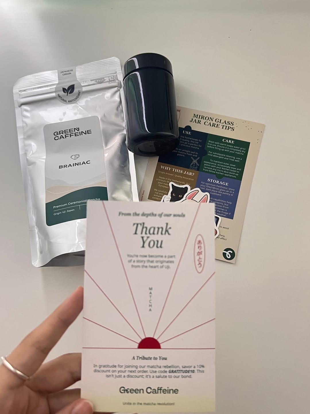 Customer photo review of Classic Matcha Taste Pack