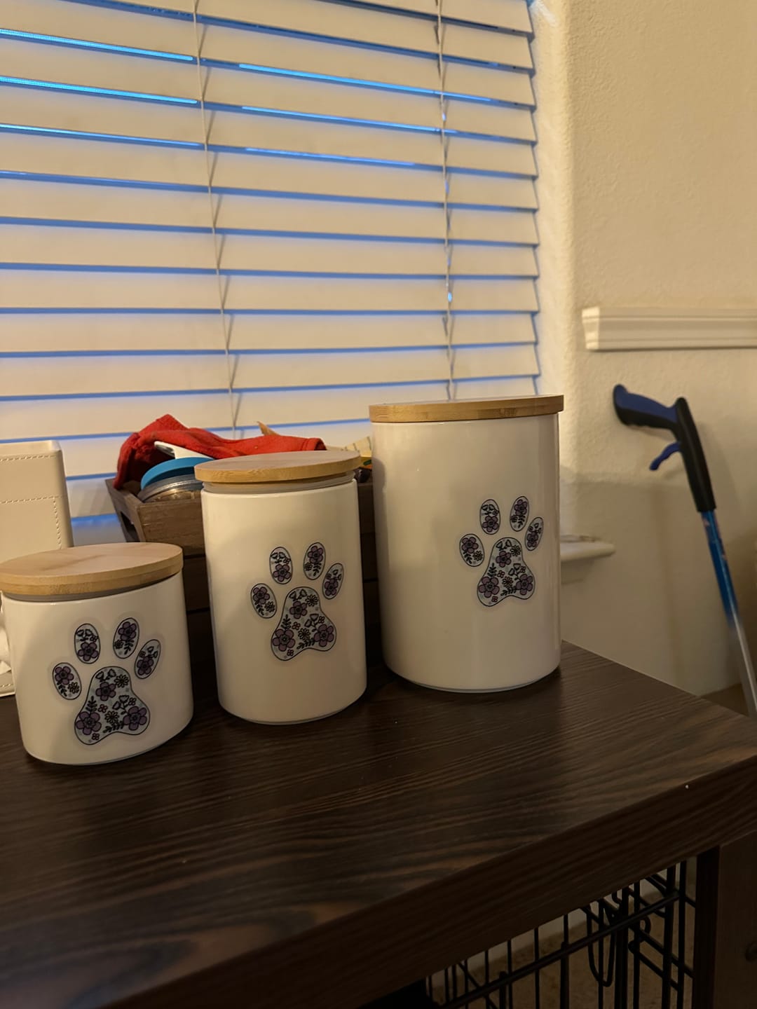 Customer photo review of Paw Print Clear Sticker