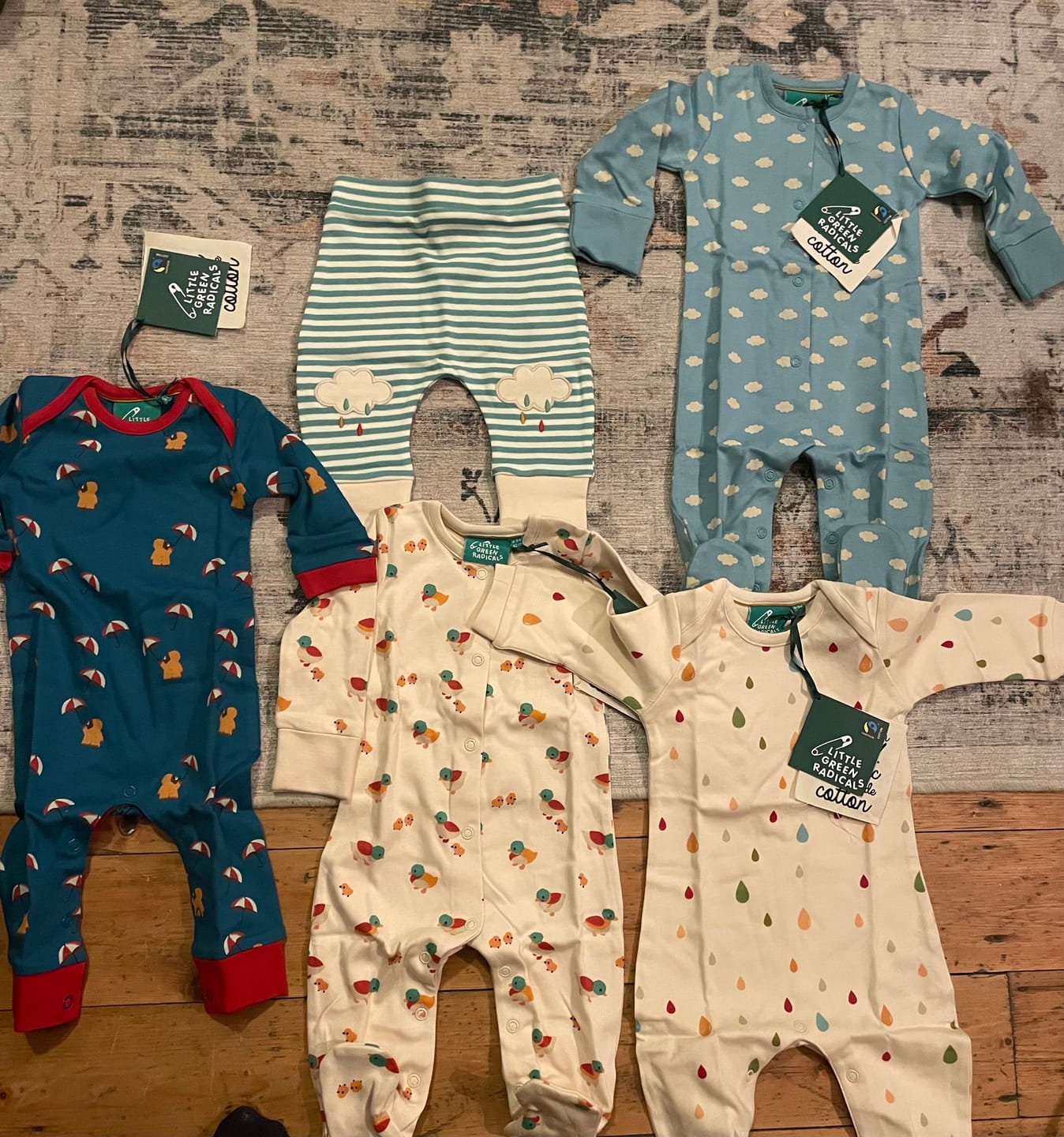 Customer photo review of Drip Drop Organic Romper Playsuit