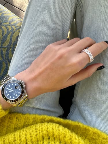 Customer photo review of Baguette Eternity Ring - Classico