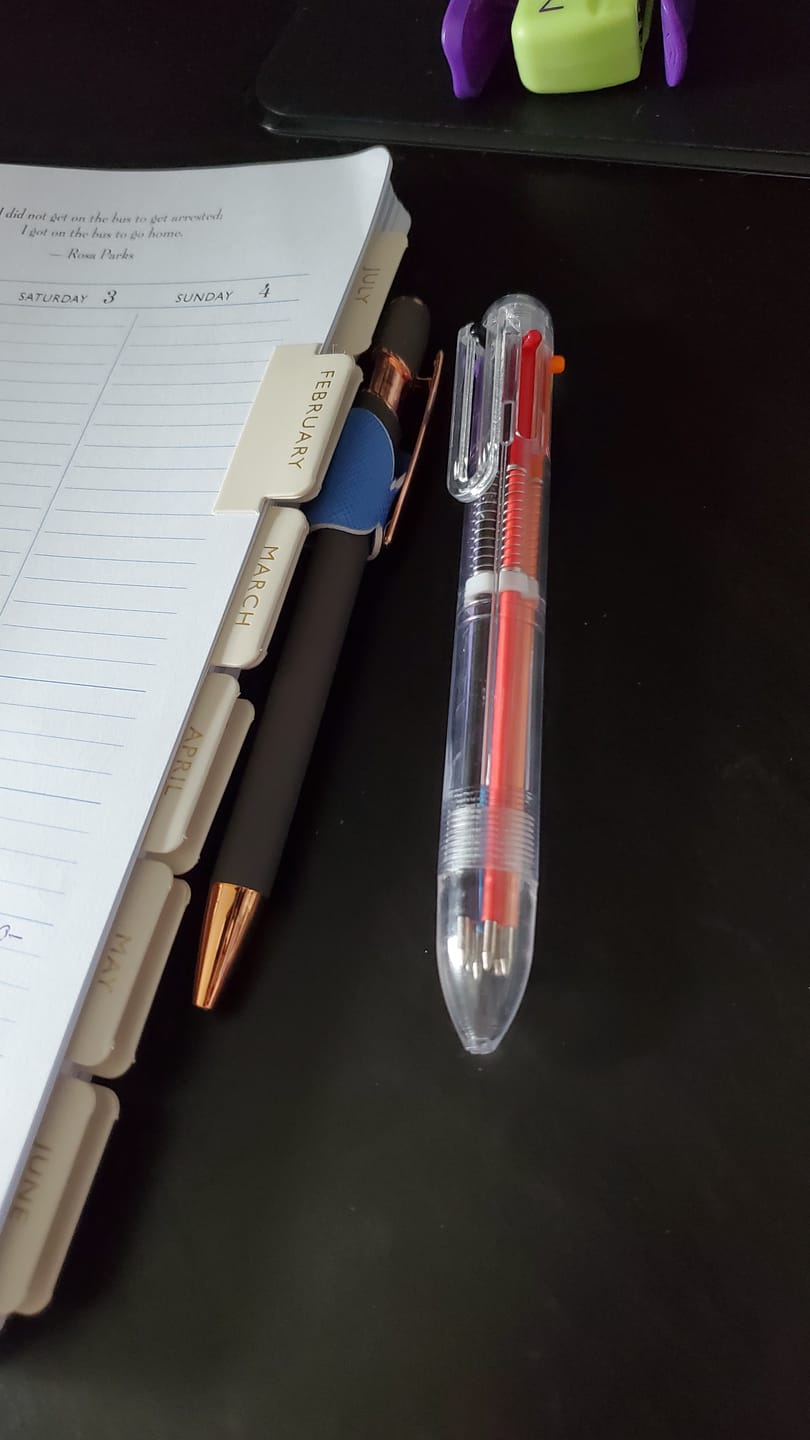 Customer photo review of NEW COLORS!! Adhesive Pen Holder