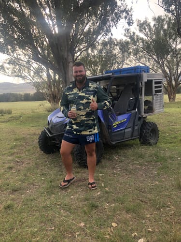 Customer photo review of Boars & Barra Shirt Long Sleeved - Camo