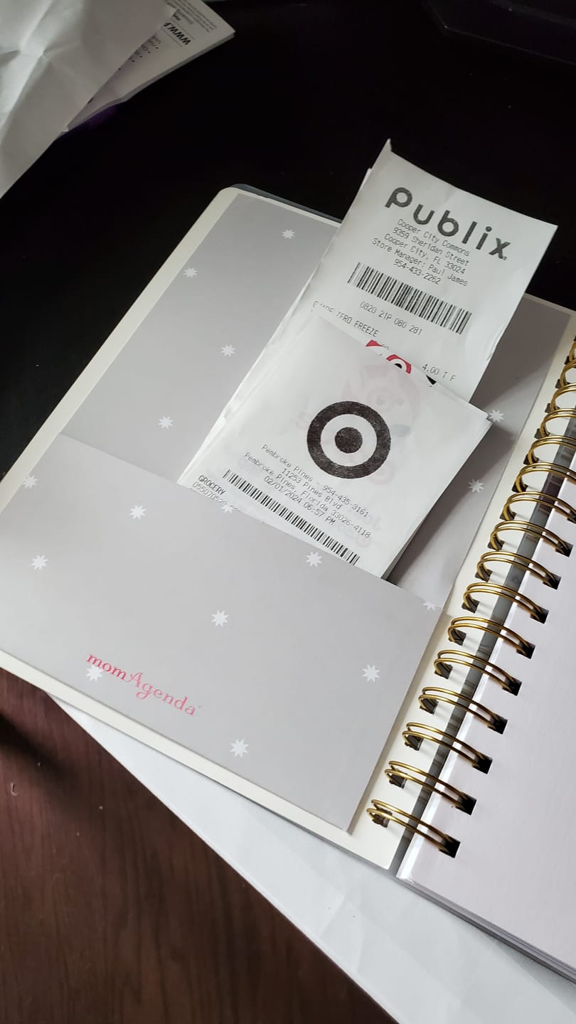Customer photo review of Planner Pockets (Large)-  NEW Colors Now Available!