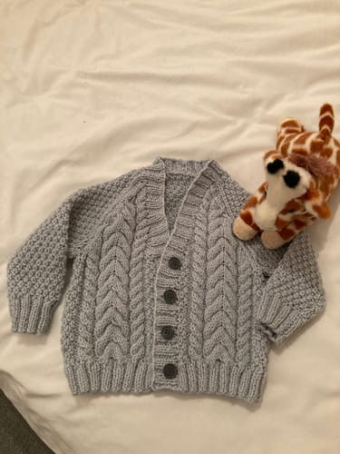 Customer photo review of Baby Mystery Knitting Box