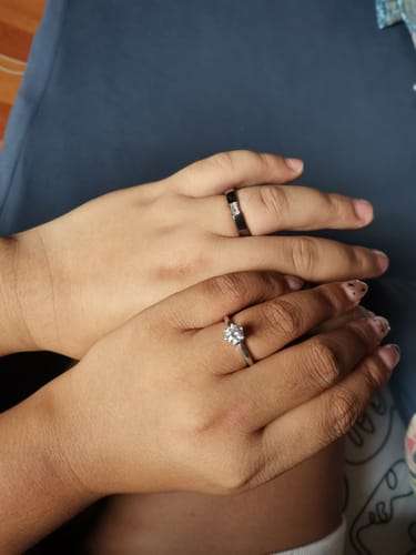 Customer photo review of Hector Men’s Engagement Ring