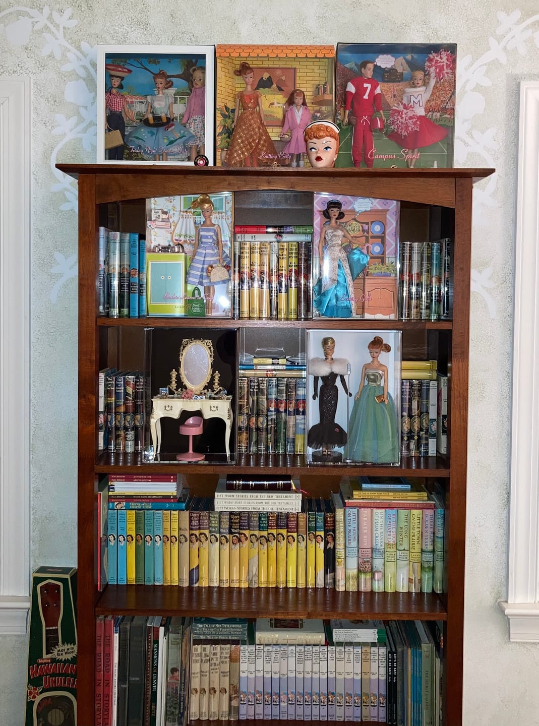 Customer photo review of Versatile Acrylic Display Case with Slide Back and Size Options