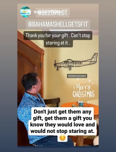 Customer photo review of 208B Grand Caravan EX Silhouette Metal Wall Art