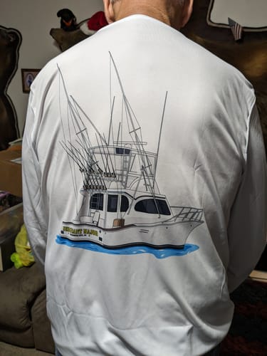 Customer photo review of Custom Digital Boat Artwork