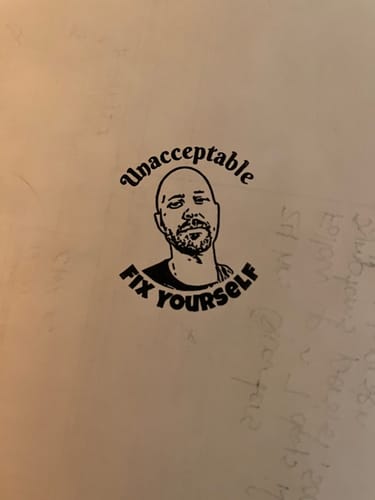 Customer photo review of Face Stamp (Self-Inking Stamp)