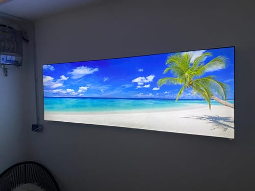 Customer photo review of Wechselmotiv | Weißer Strand & Kokospalme | Panorama