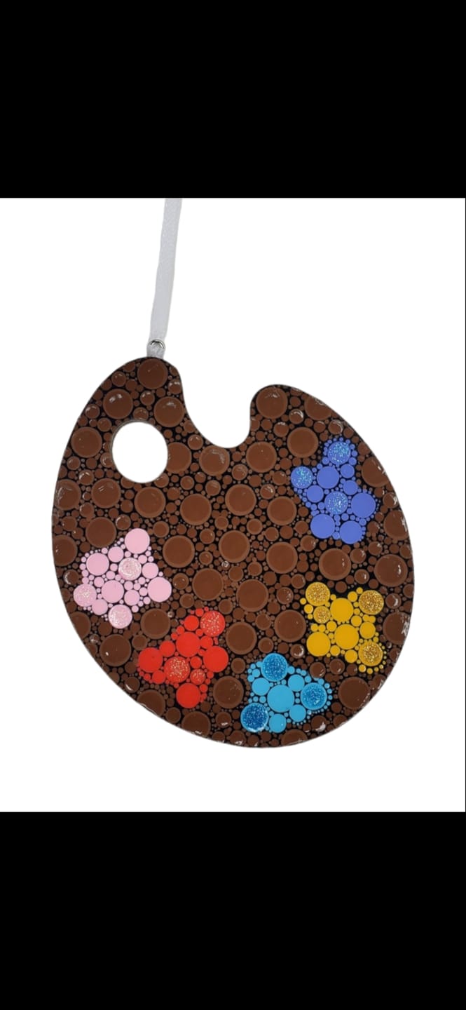 Customer photo review of Unfinished Wood Artist Paint Palette Shape - Craft - up to 24" DIY