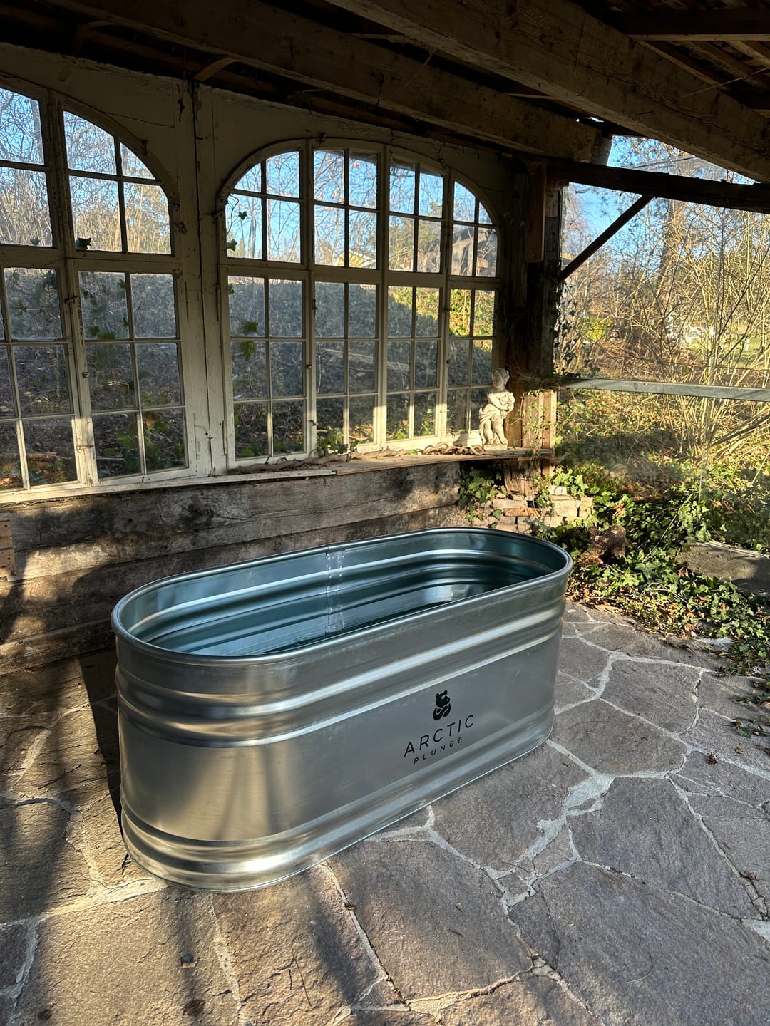 Customer photo review of Eisbad Stahlwanne