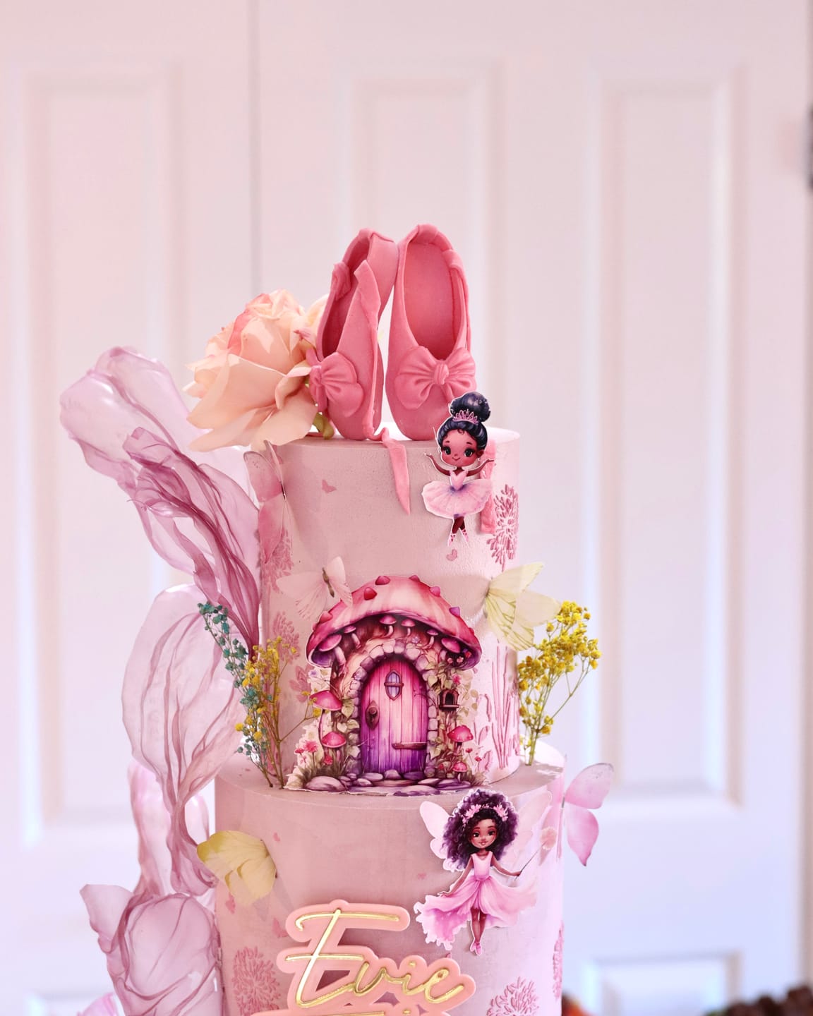 Customer photo review of Ballet Cake Topper Pattern