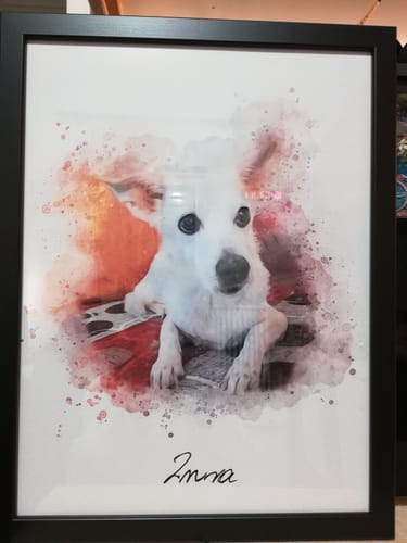 Customer photo review of Πορτραίτο Κατοικίδιου - Νερομπογιά