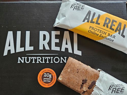 Customer photo review of Choc Orange Protein Bar
