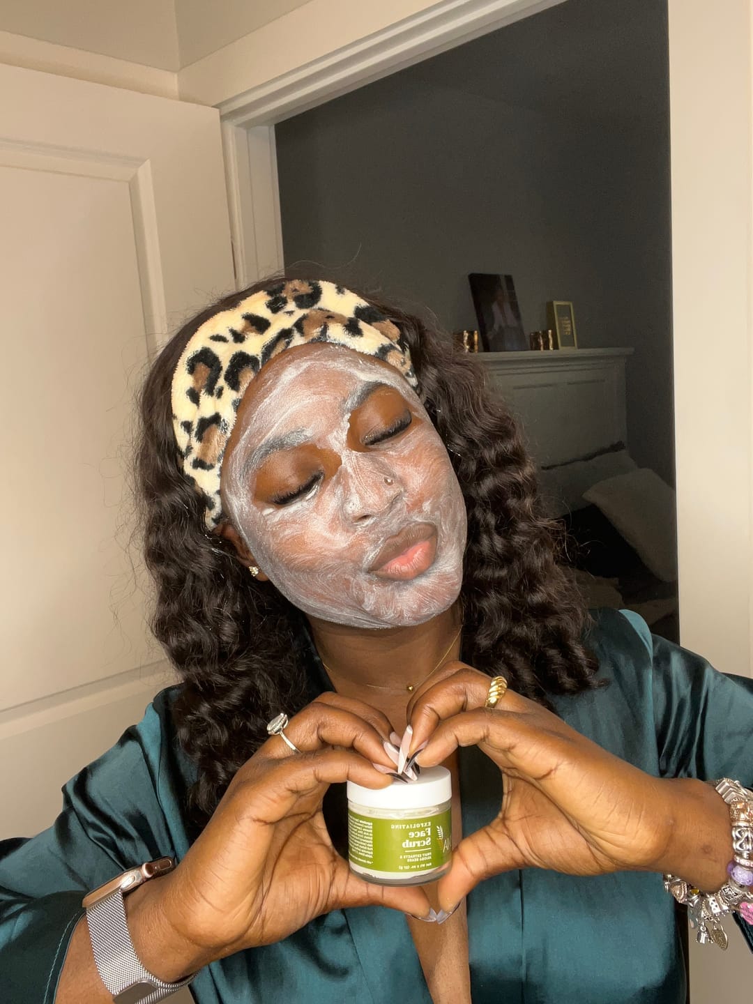 Customer photo review of Exfoliating Face Scrub
