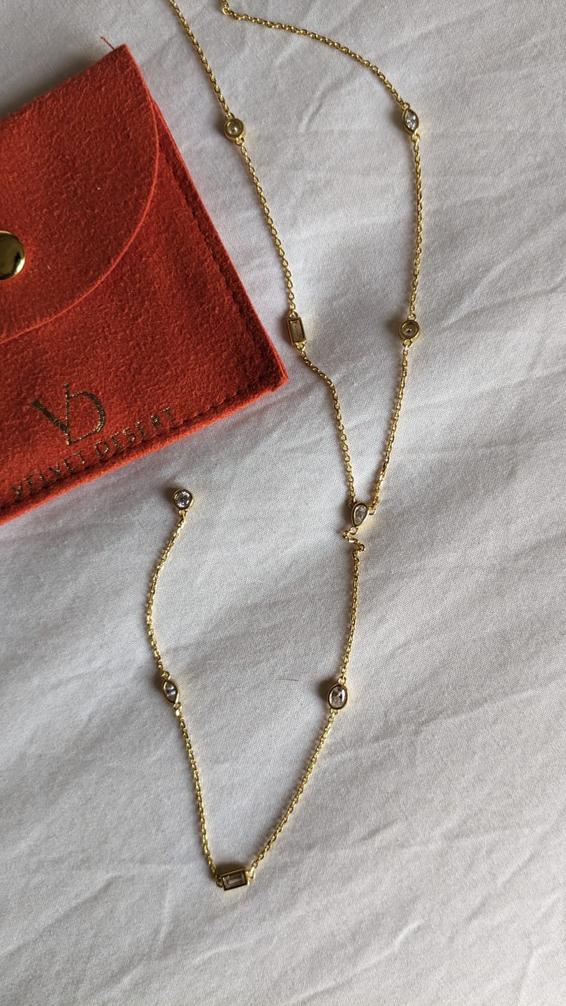 Customer photo review of North Drop Necklace