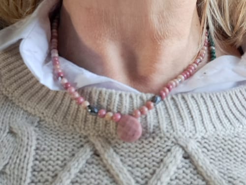 Customer photo review of PARURE RHODONITE AMOUR