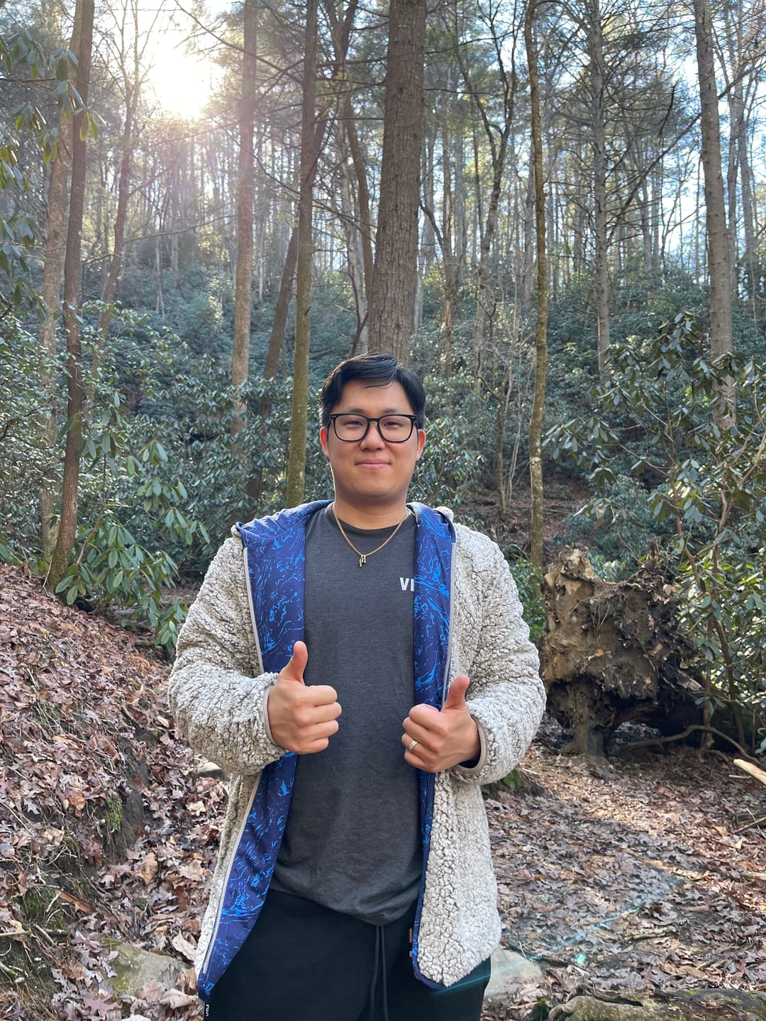 Customer photo review of Reversible Sherpa Full Zip Hoodie