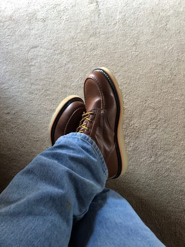 Customer photo review of 6 Inch Moc Toe Boot