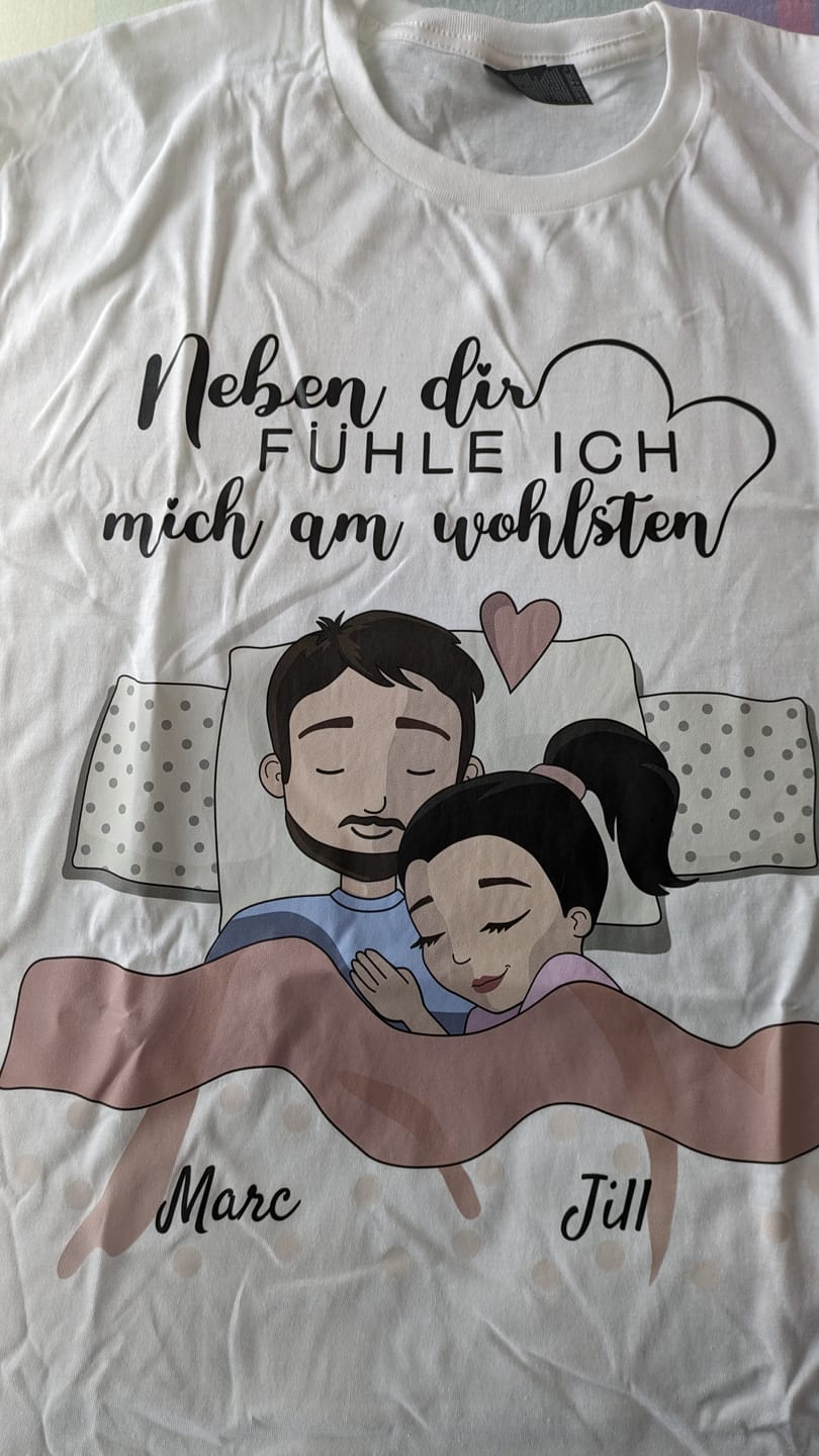 Customer photo review of Schlafmützen - Personalisiertes T-Shirt