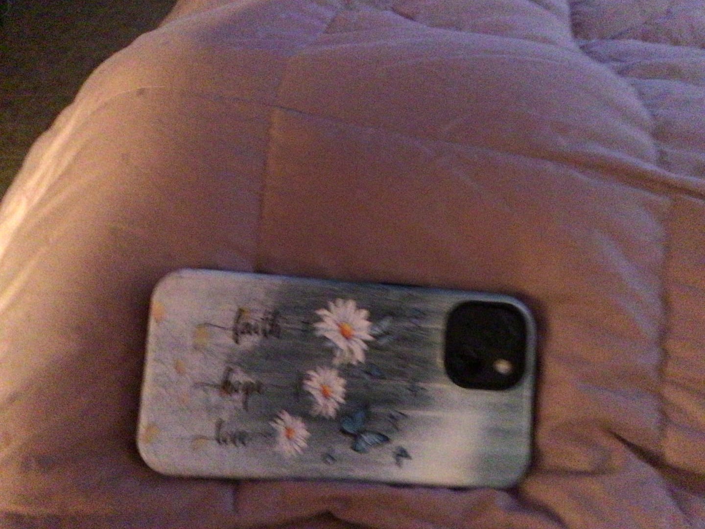 Customer photo review of Faith Hope Love Daisy Butterfly Phone Case - Christian Phone Cases
