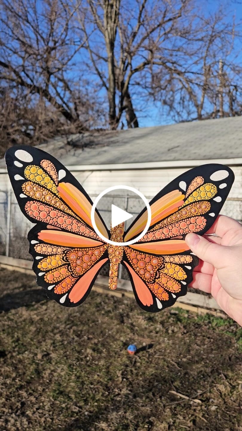 Customer video review of Unfinished Wood Butterfly Silhouette - Craft- up to 24" DIY