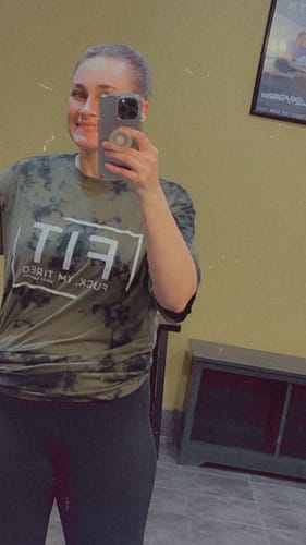 Customer photo review of Salty Savage Unisex "FIT" Oversized Tie Dye Crew Tee