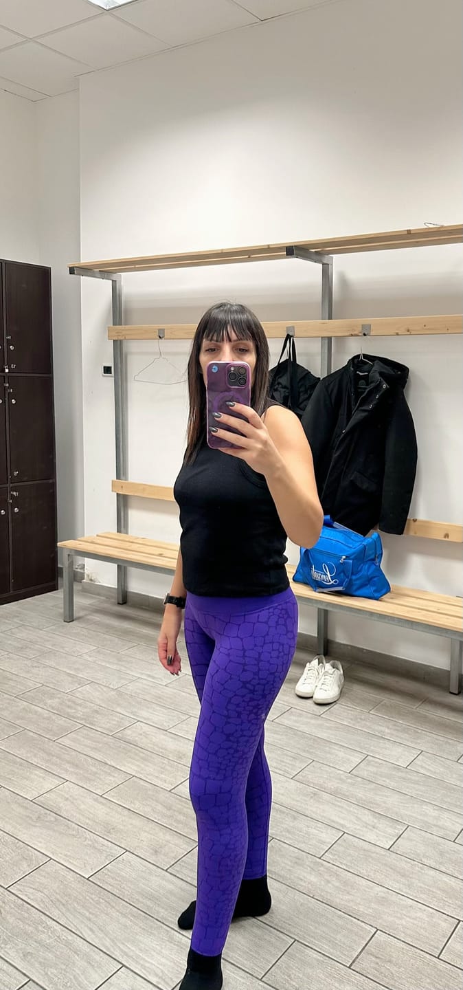 Customer photo review of Leggings All-up Cocco Viola