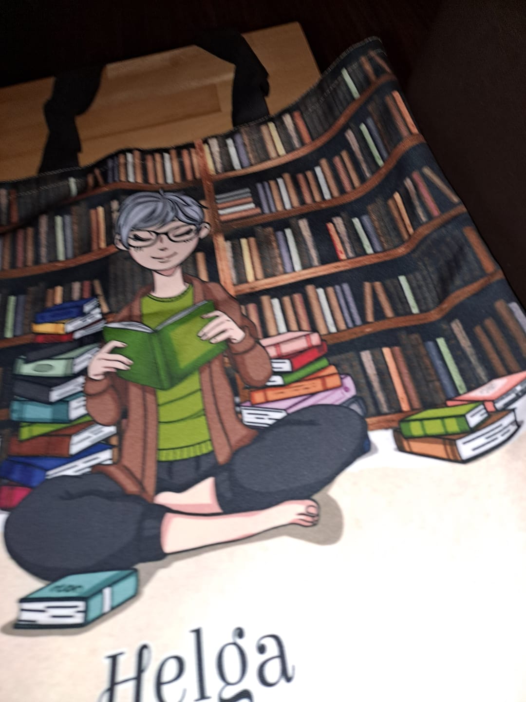 Customer photo review of Büchermädchen - Individuelle Tragetasche