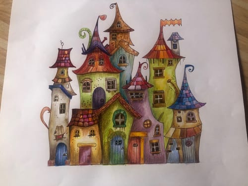 Customer photo review of 120 Teiliges Buntstift Set In Display Dose