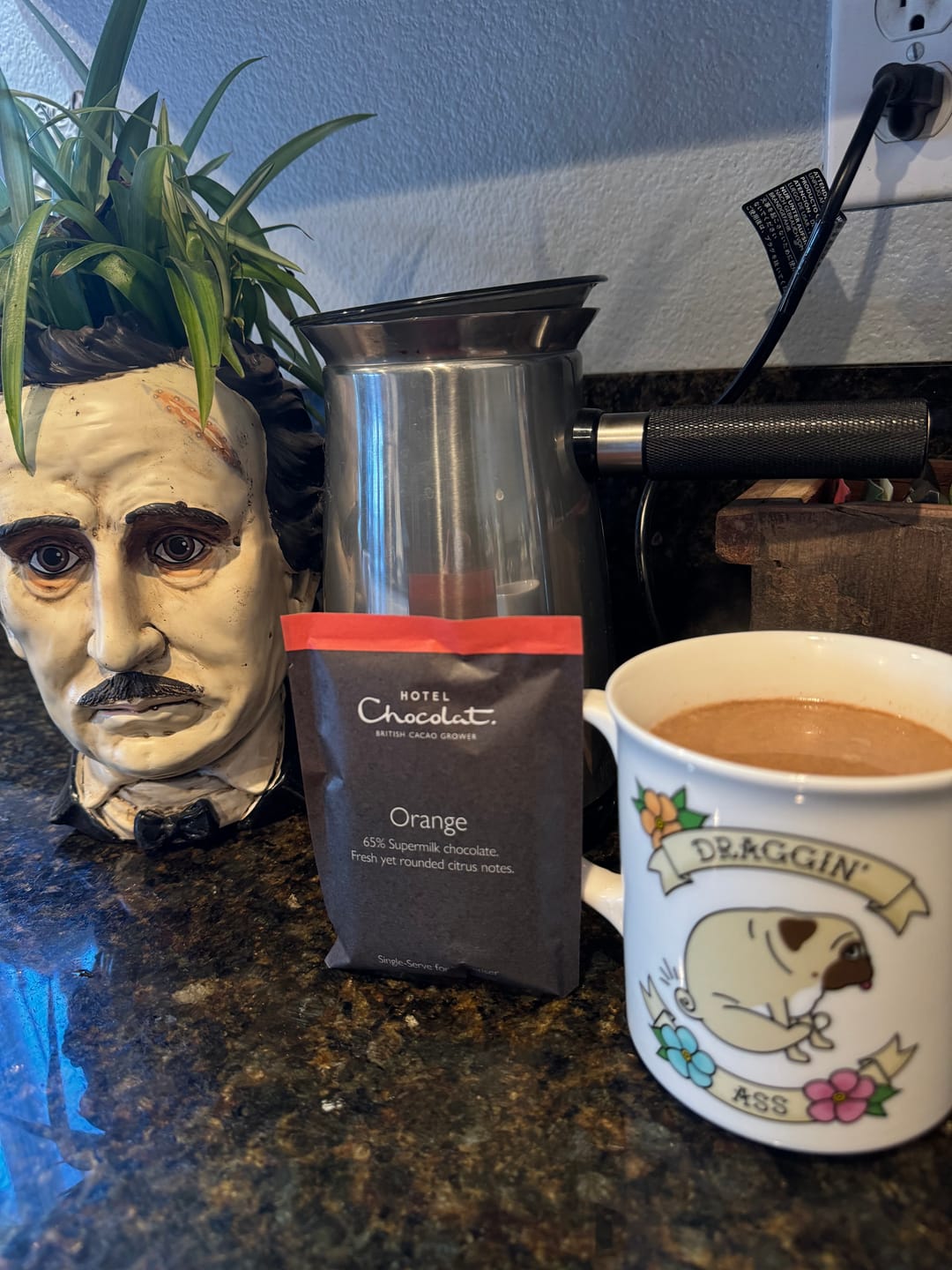 Customer photo review of Orange Supermilk Hot Chocolate Flakes