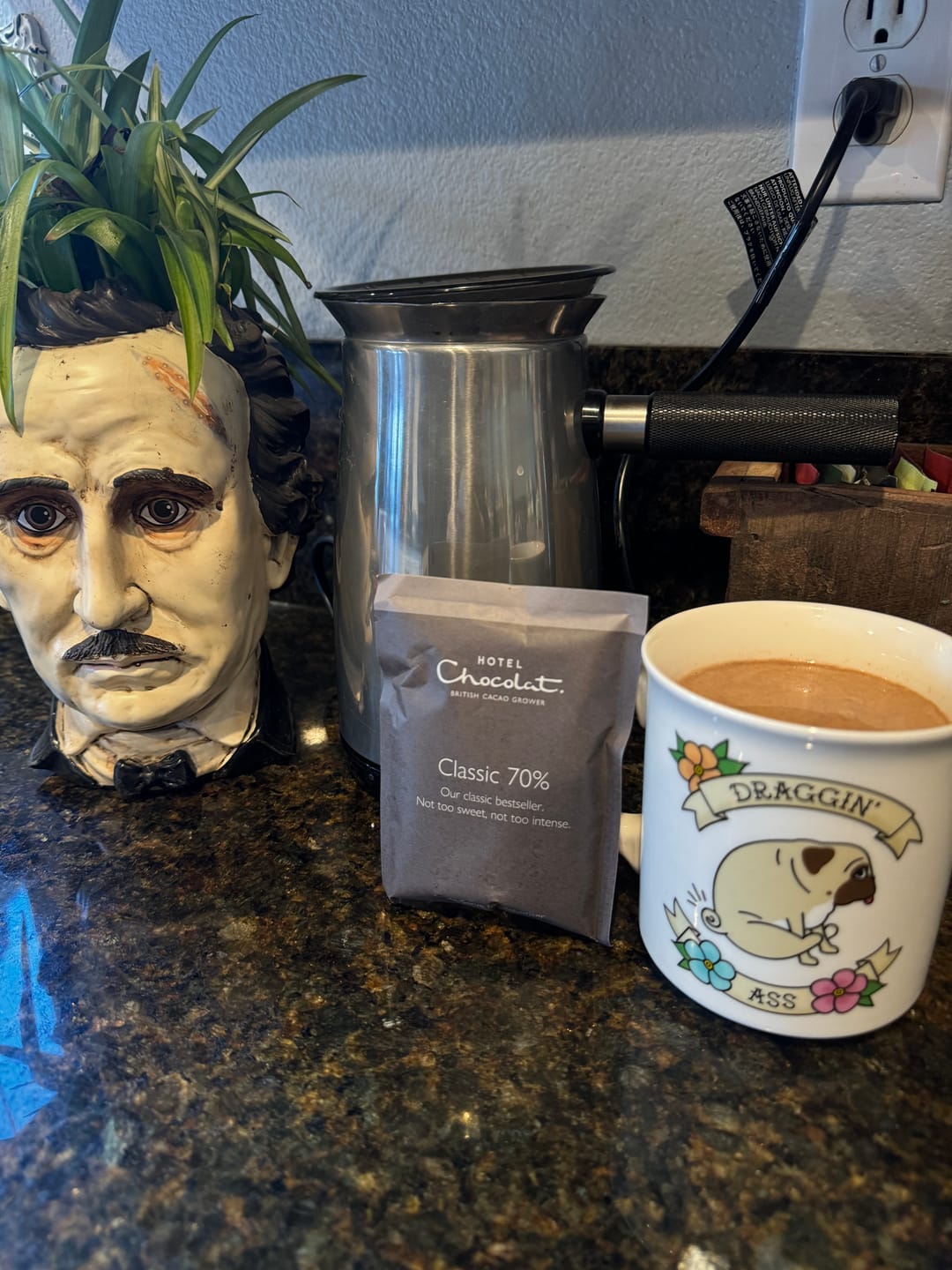 Customer photo review of Classic 70% Hot Chocolate Flakes