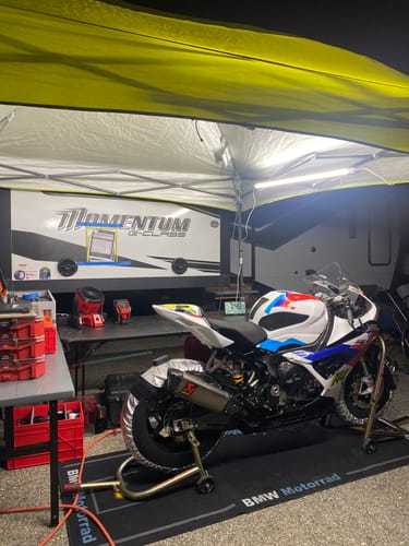 Customer photo review of Double Racing Canopy Pit Light Set - 20,000 Lumens