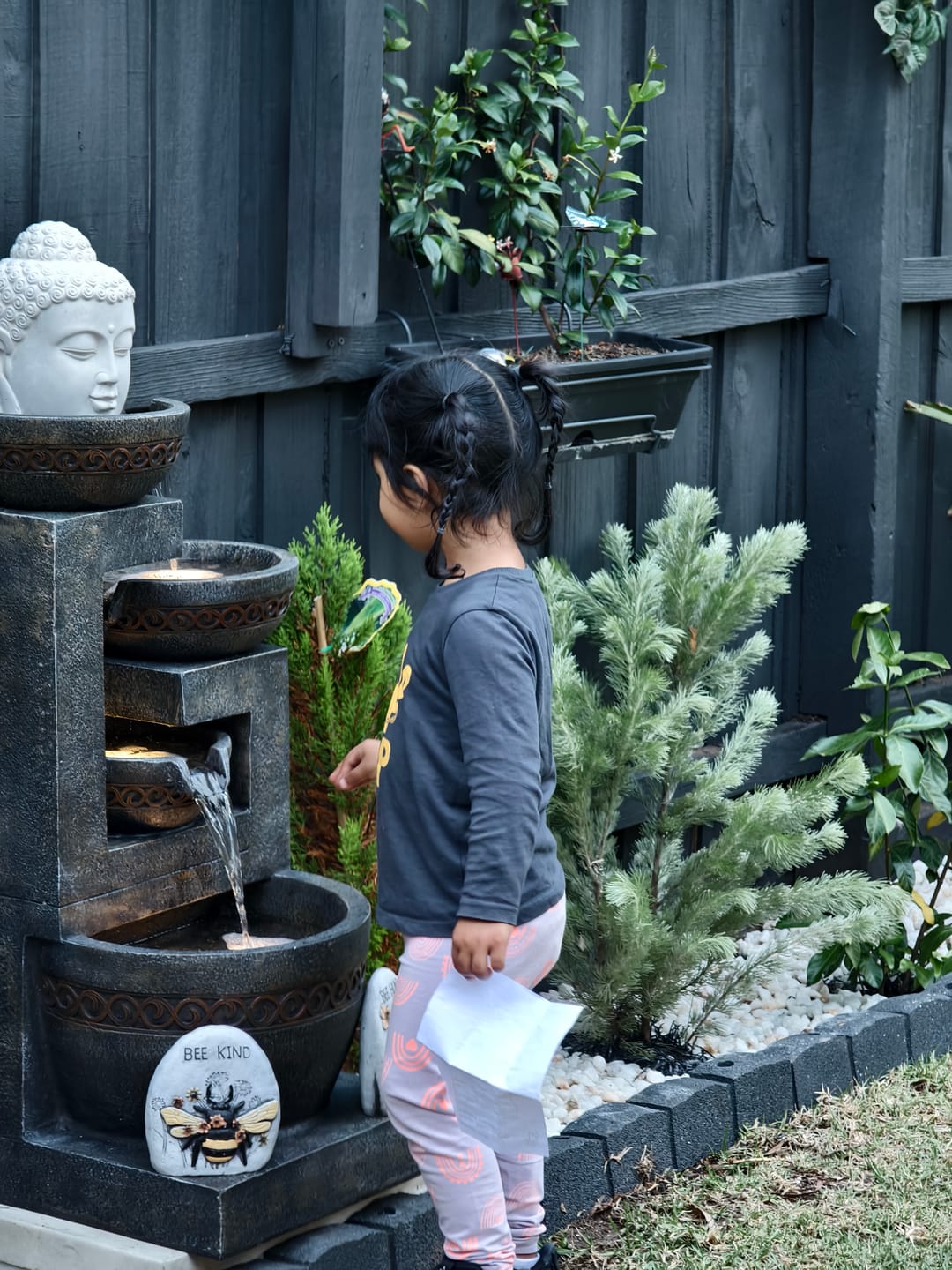 Customer photo review of Casana 4-Tier Cascading Bowls Fountain - 85cm