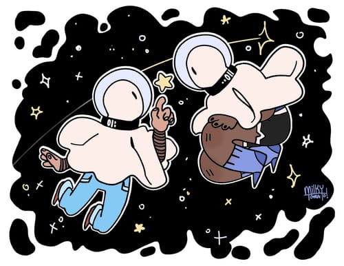 Customer photo review of Space Ghost Coloring Page PDF