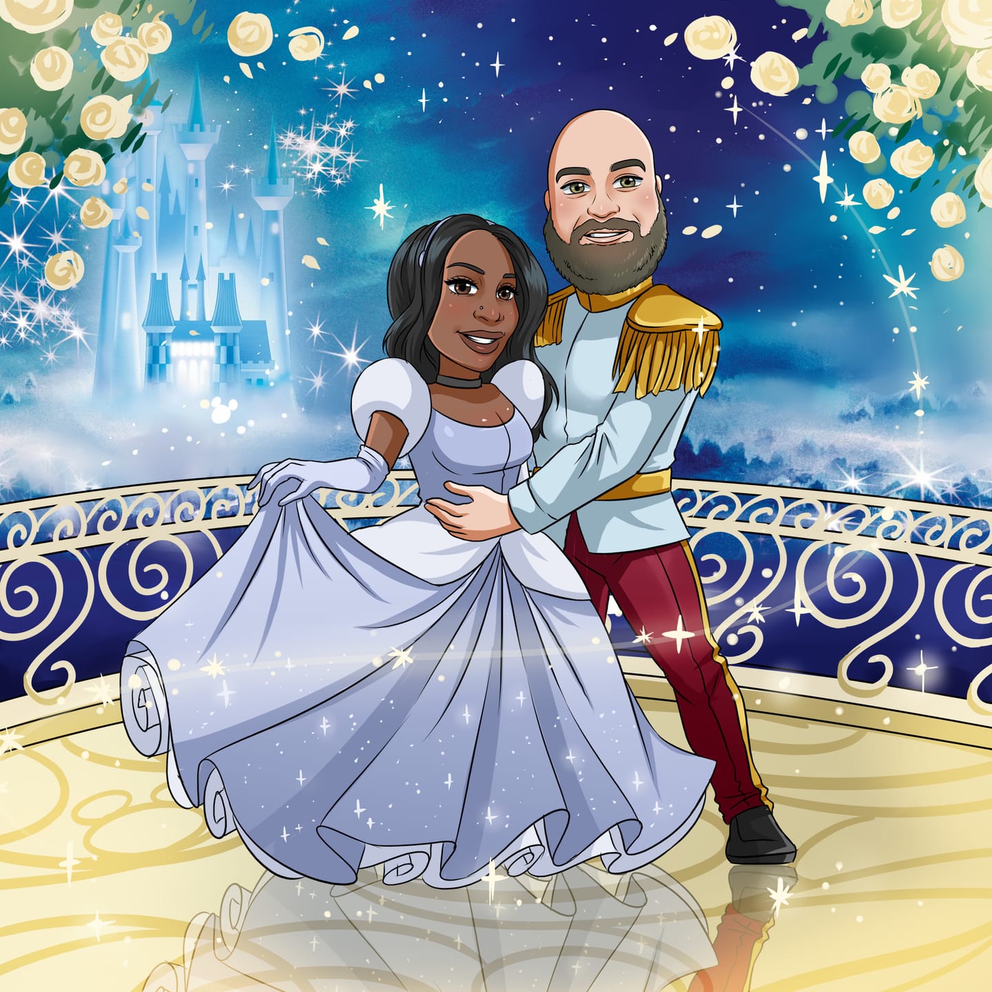 Customer photo review of The Prince & Princess Custom Portrait