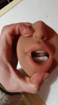 Customer photo review of Masturbateur Réaliste Bouche & Vagin & Anus Calandra