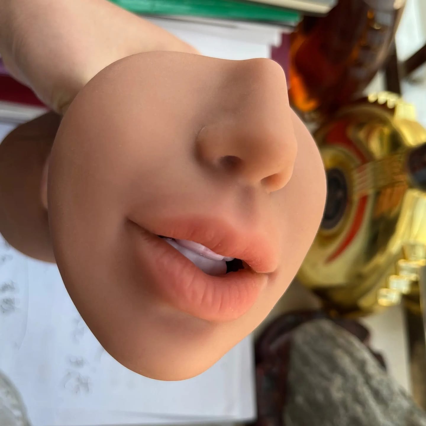 Customer photo review of Masturbateur Réaliste Bouche & Vagin & Anus Calandra