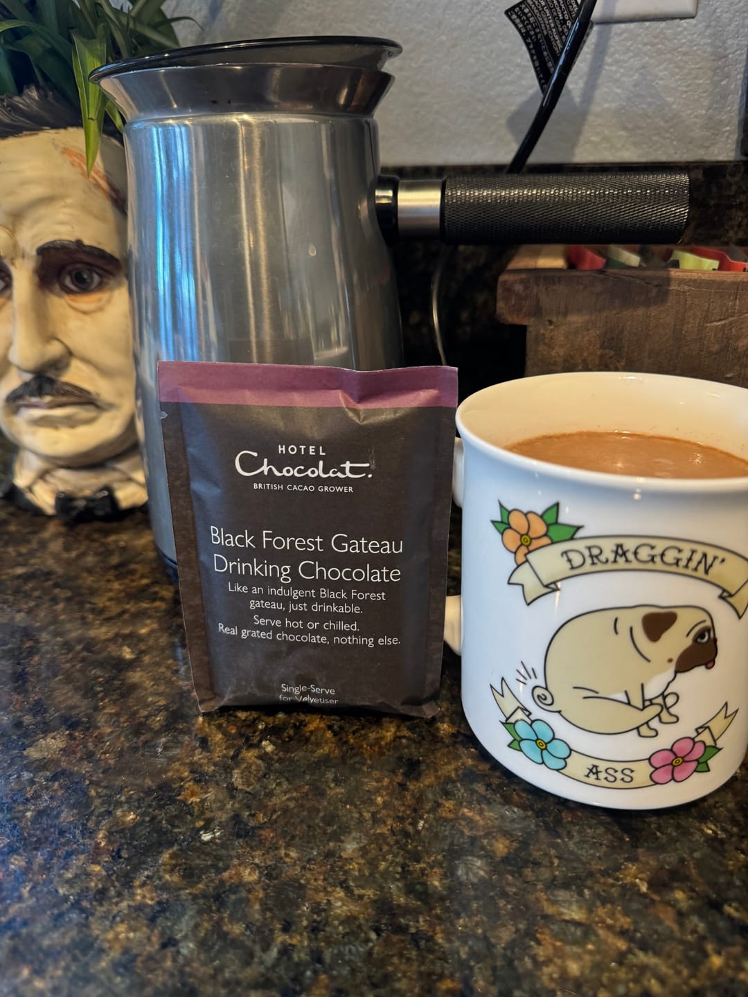 Customer photo review of Black Forest Gateau Hot Chocolate Flakes