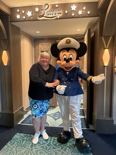 Customer photo review of FREYA skirt Flower Power Blue