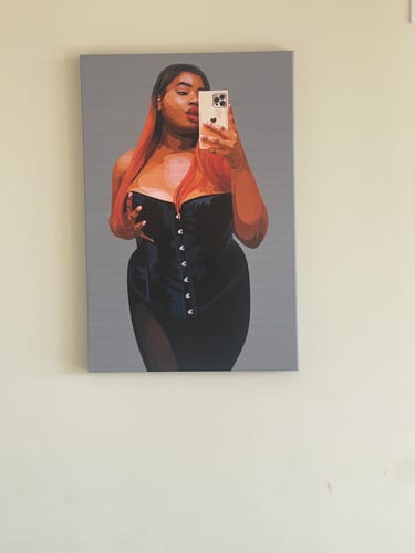 Customer photo review of Custom Wall Art Piece