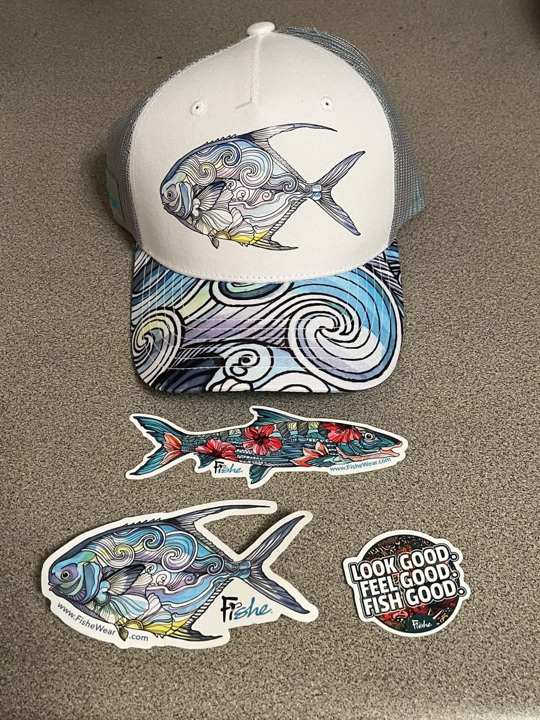 Customer photo review of Permit Paradise Trucker Hat