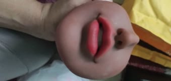 Customer photo review of Masturbateur Réaliste Bouche & Vagin & Anus Calandra