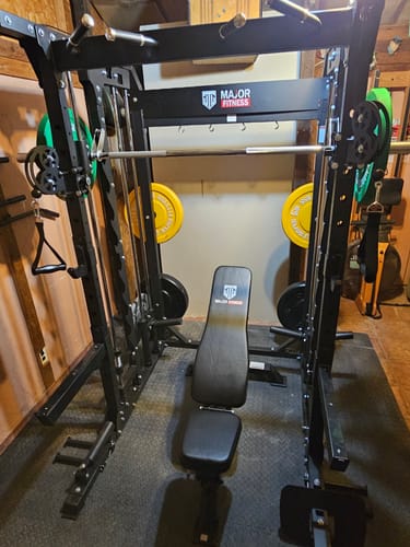 Customer photo review of Major Fitness B52 All-In-One Home Gym Smith Machine