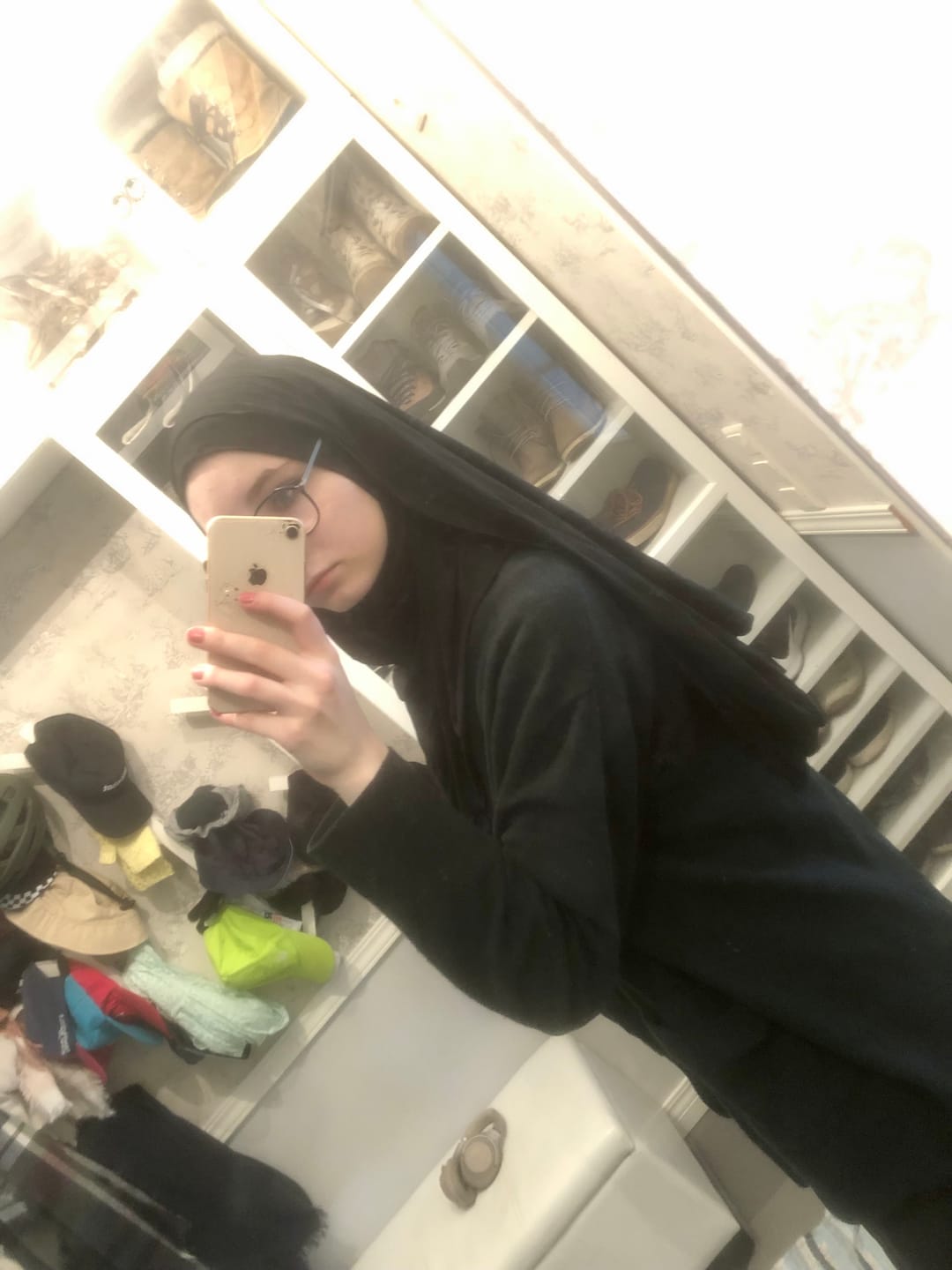 Customer photo review of Hijab speciale cuffie o occhiali
