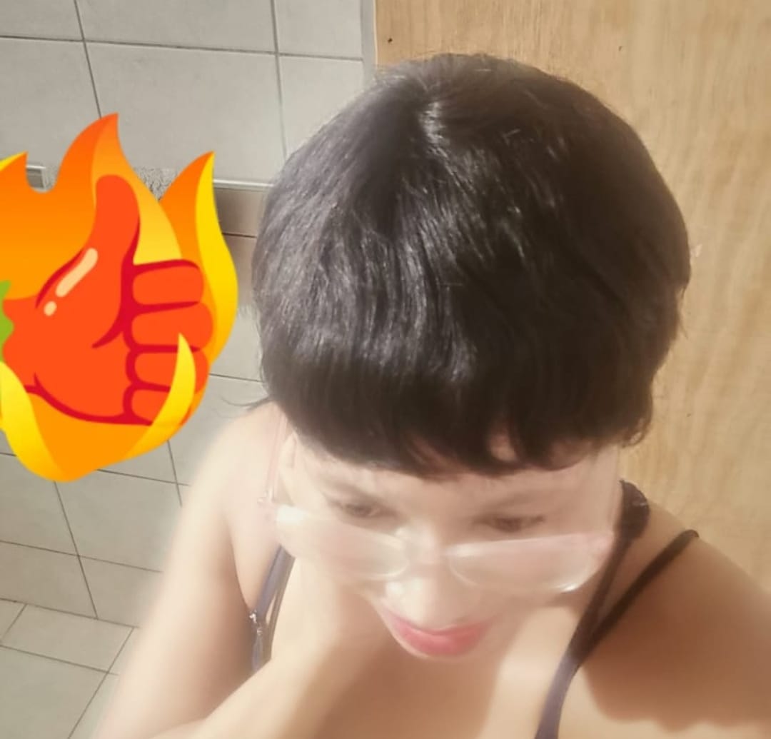 Customer photo review of Brazilian Pixie Wig - Straight