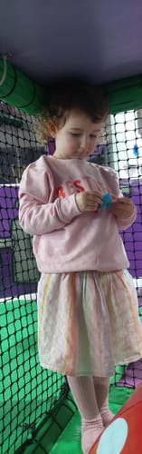 Customer photo review of Besties Love Hearts Mum & Kid Matching Pink Sweatshirts