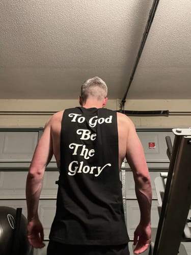 Customer photo review of To God Be The Glory Cut Off - Black