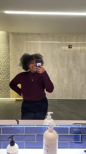 Customer photo review of Turtleneck Long Sleeve Brami (Full Length)